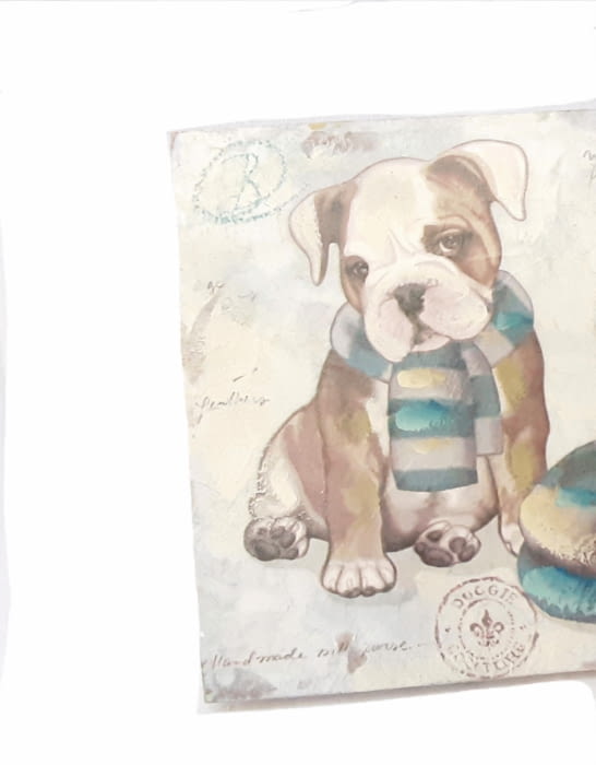 CUADRO PERRITO BULLDOG - 1