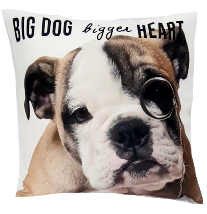 Cojín perro bulldog 45 x 45