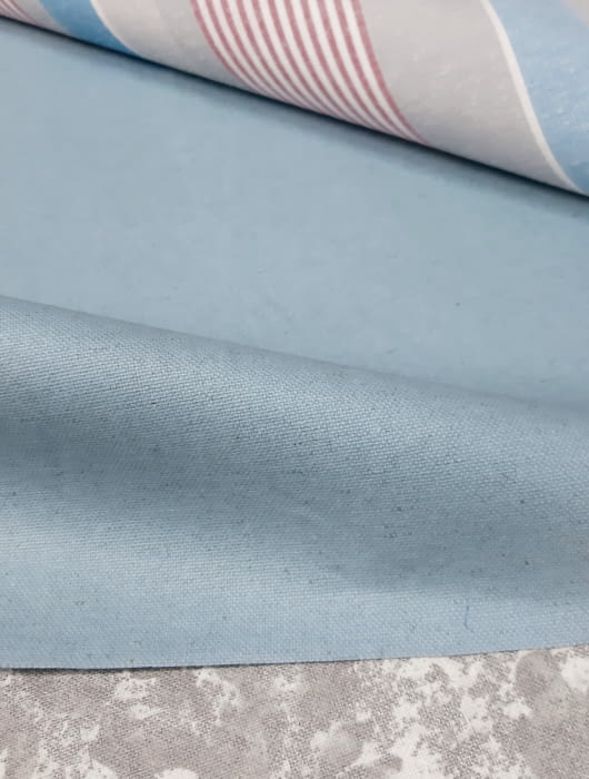 Tela resinada lino azul - 2