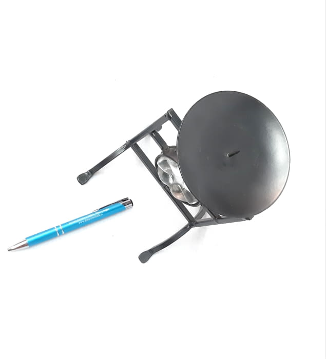 PORTAVELAS HIERRO Y CRISTAL - 3