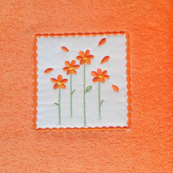 JUEGO TOALLAS NARANJA - 1