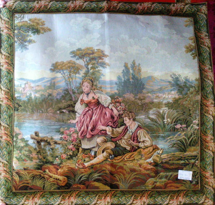 TAPIZ DE ARTE PAREJA 75 x 75 cm