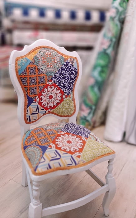 TELA TAPICERÍA aterciopelada PACHWORK 140 - 2