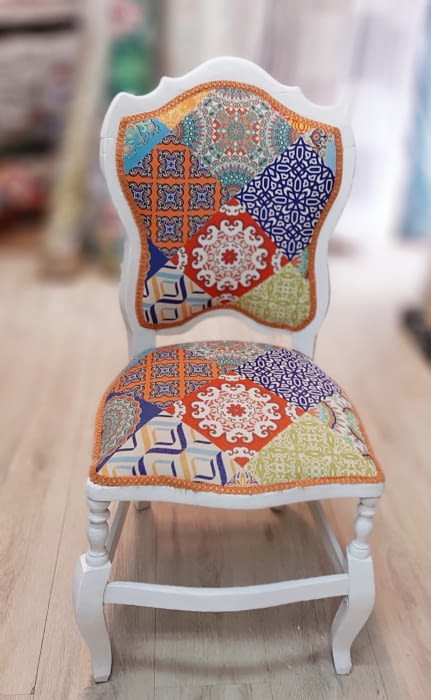 TELA TAPICERÍA aterciopelada PACHWORK 140 - 4