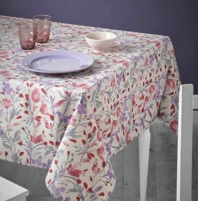 TELA RESINADA FLORES rosas - 3