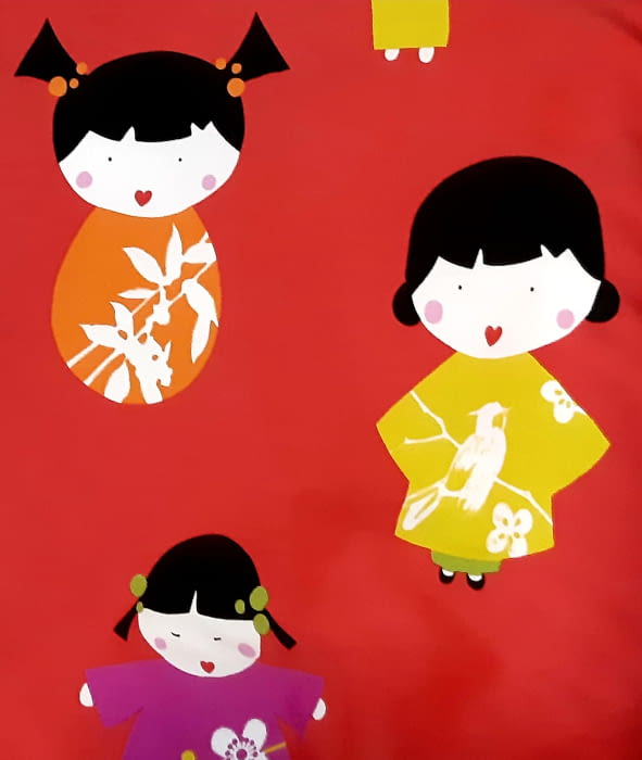 OFERTA DEL MES!! TELA  MUÑECA JAPONESAS 280 - 1