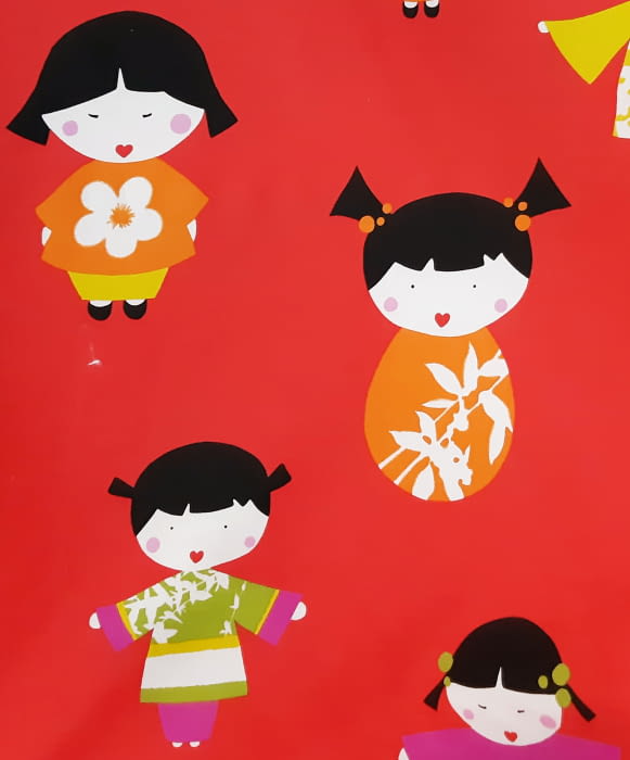 OFERTA DEL MES!! TELA  MUÑECA JAPONESAS 280 - 3