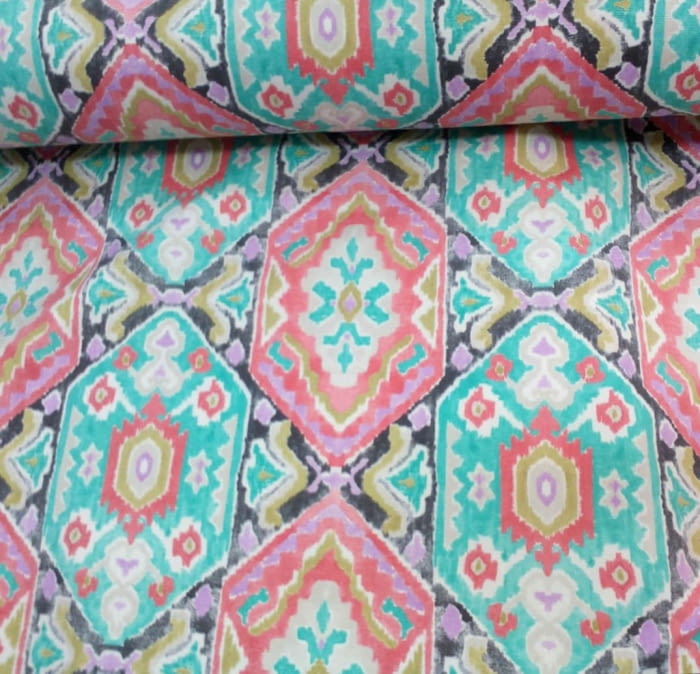 Tela lenguas mallorquinas turquesa 280