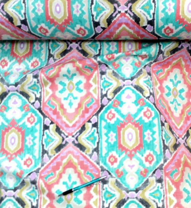 Tela lenguas mallorquinas turquesa 280 - 2