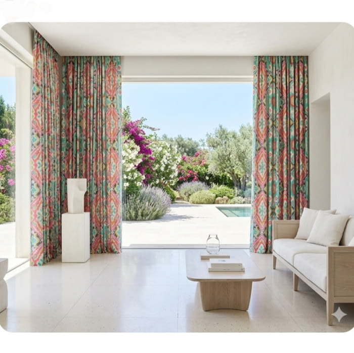 Tela lenguas mallorquinas turquesa 280 - 3