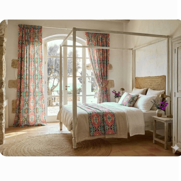 Tela lenguas mallorquinas turquesa 280 - 5