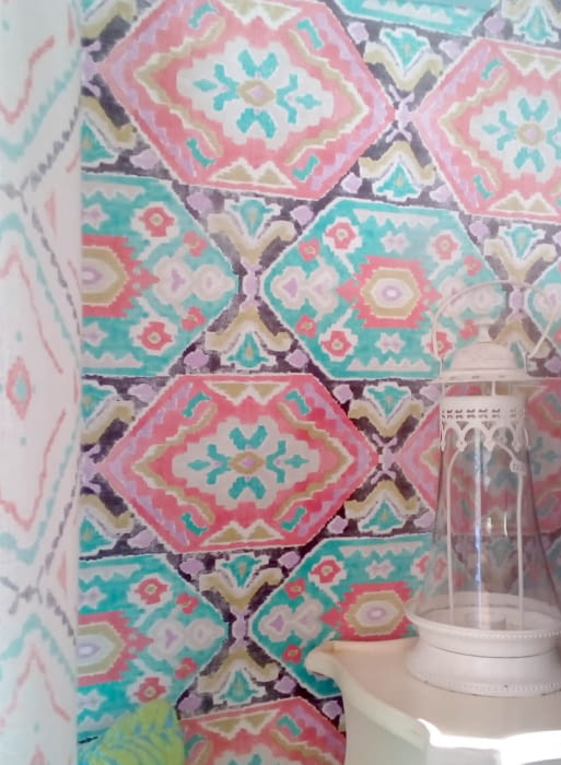 Tela lenguas mallorquinas turquesa 280 - 5