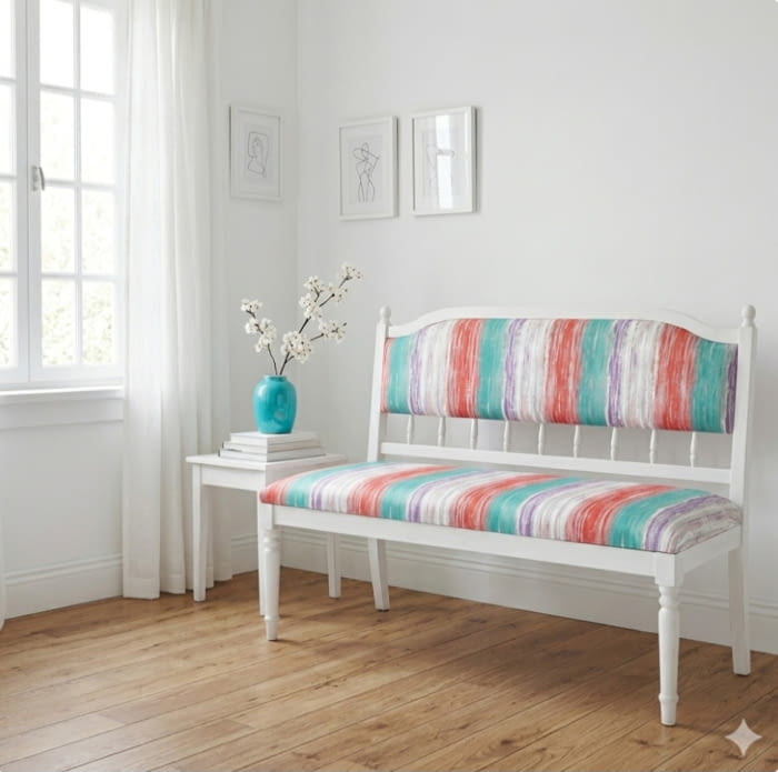 TELA RAYAS Turquesas Rothko 280 OFERTA DEL MES!! - 5