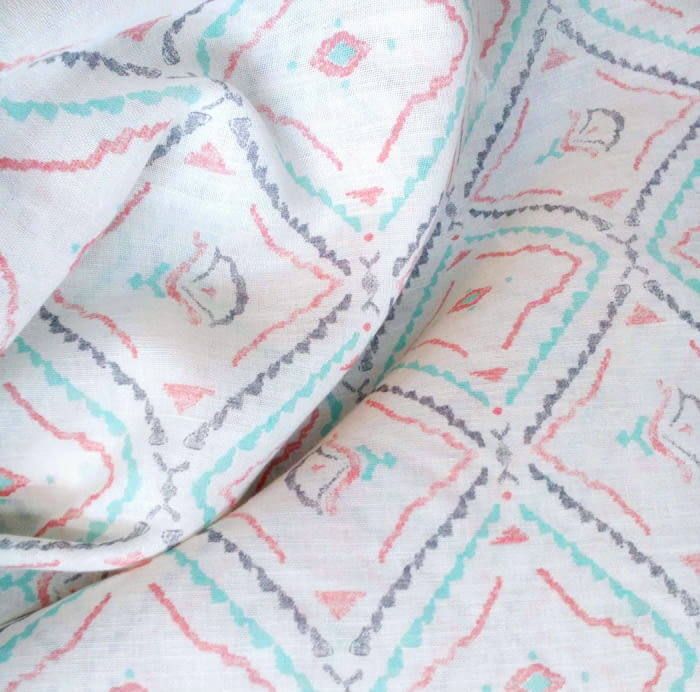 TELA VISILLO lino rombos - 1