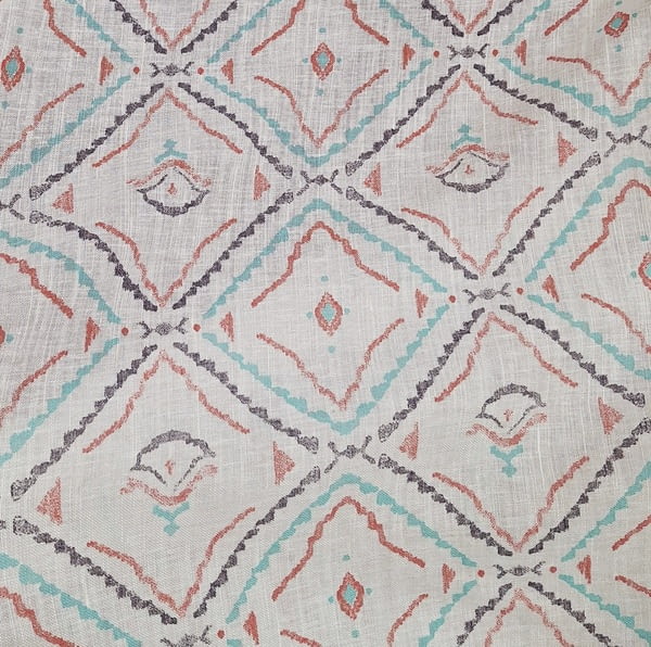 TELA VISILLO lino rombos - 4