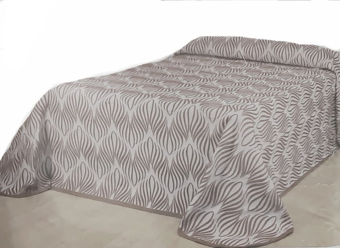 COLCHAS PALMA marrón piedra. Cama 135 - 6