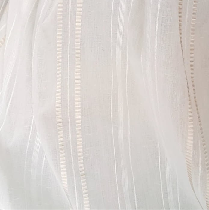 Tela Visillo RAYITAS beige brillo - 4