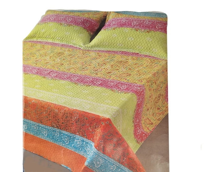 Boutie rayas pachwork colores Cama 150 - 4