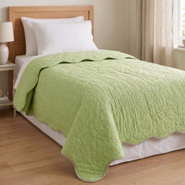 Colcha boutie pachwork pistacho cama 105 - 1