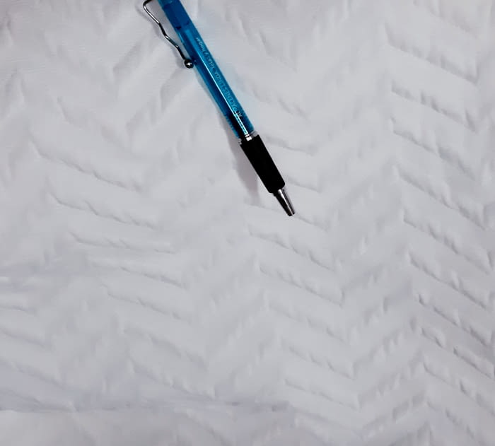 Piqué blanco zig zag - 4