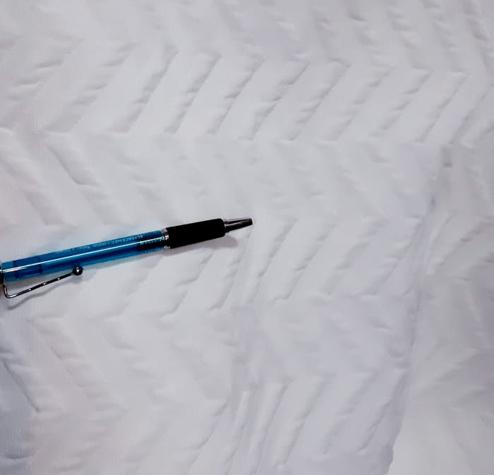 Piqué blanco zig zag - 5