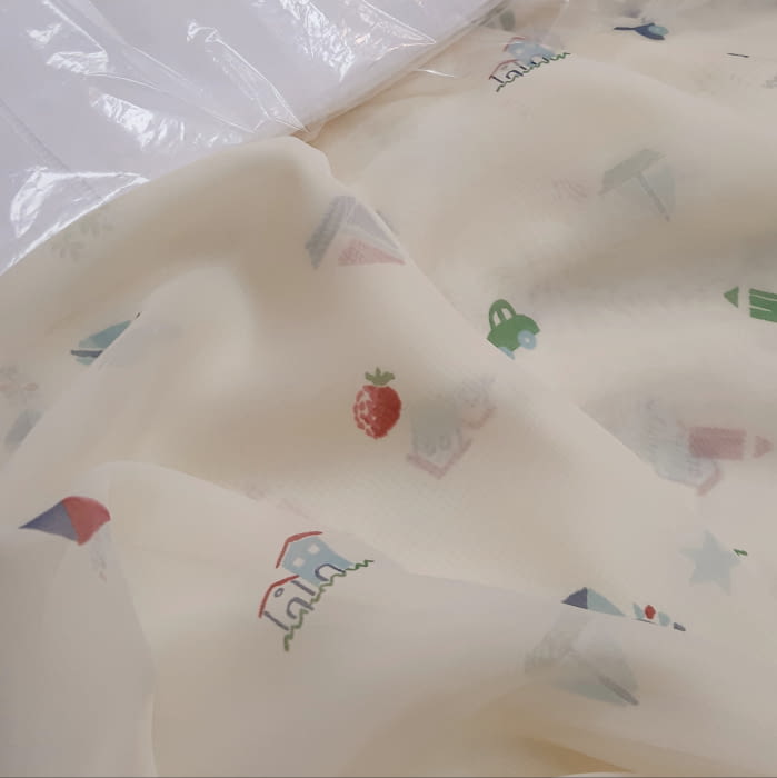 Tela visillo cometas - 1