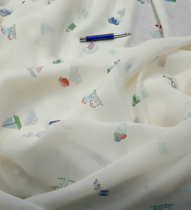 Tela visillo cometas - 2