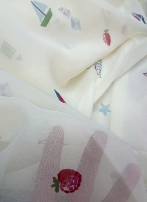 Tela visillo cometas - 4