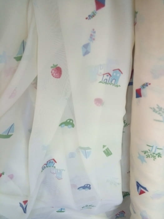 Tela visillo cometas - 6