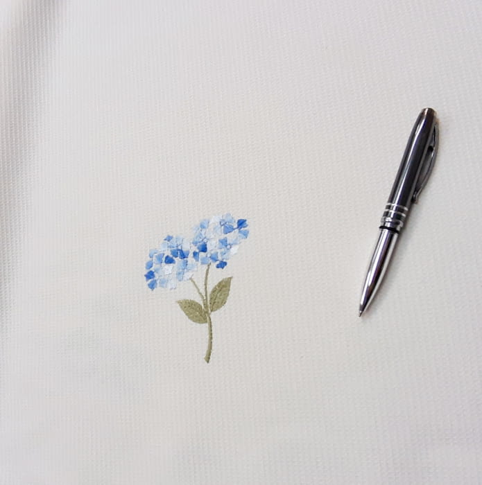 Tela piqué ramos azul 280 - 4