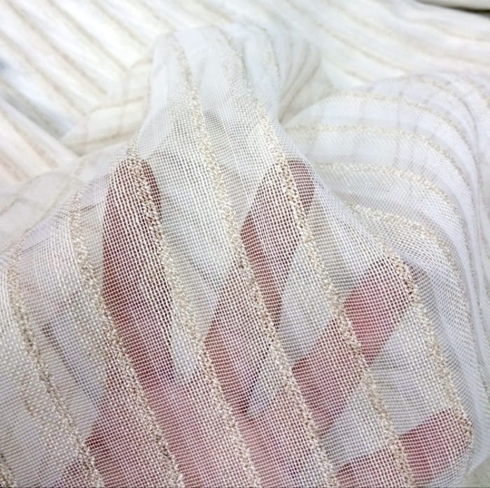 Tela Visillo RAYITAS transparente