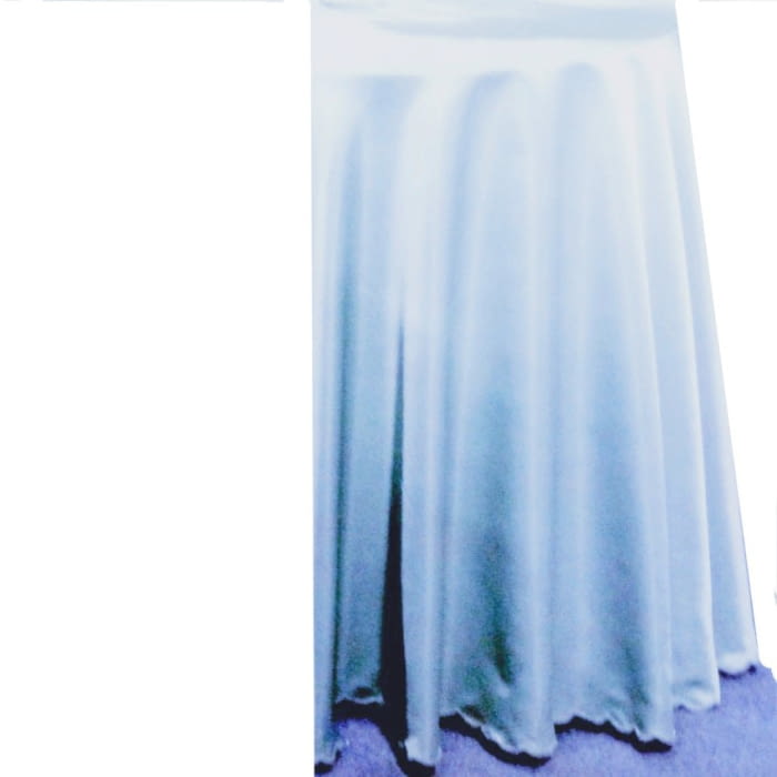 Faldilla raso azul ondas: 160, 170 - 2