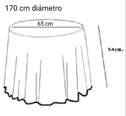 Faldilla raso azul ondas: 160, 170 - 4