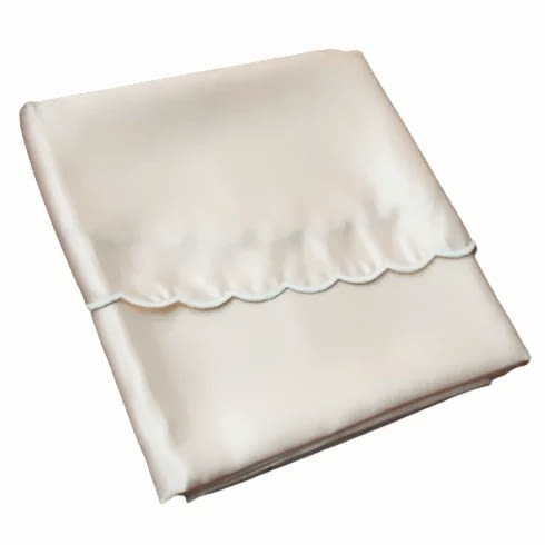Faldilla raso beige ondas: 170 cm - 1