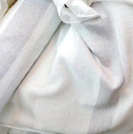 Tela Visillo espiga topo