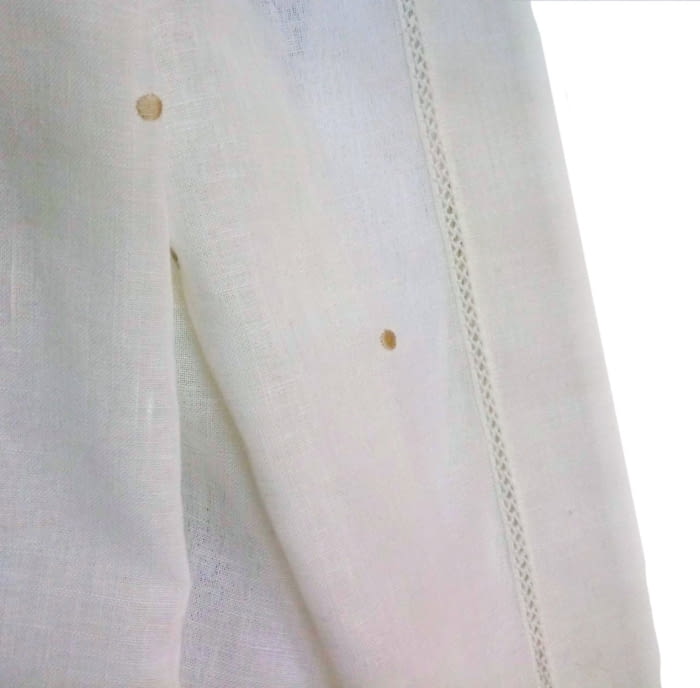 Tela tendina lino topos beige