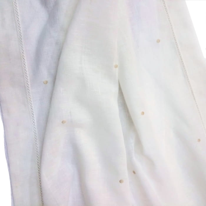 Tela tendina lino topos beige - 1