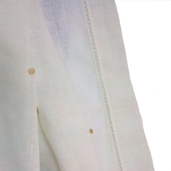 Tela tendina lino topos beige - 2