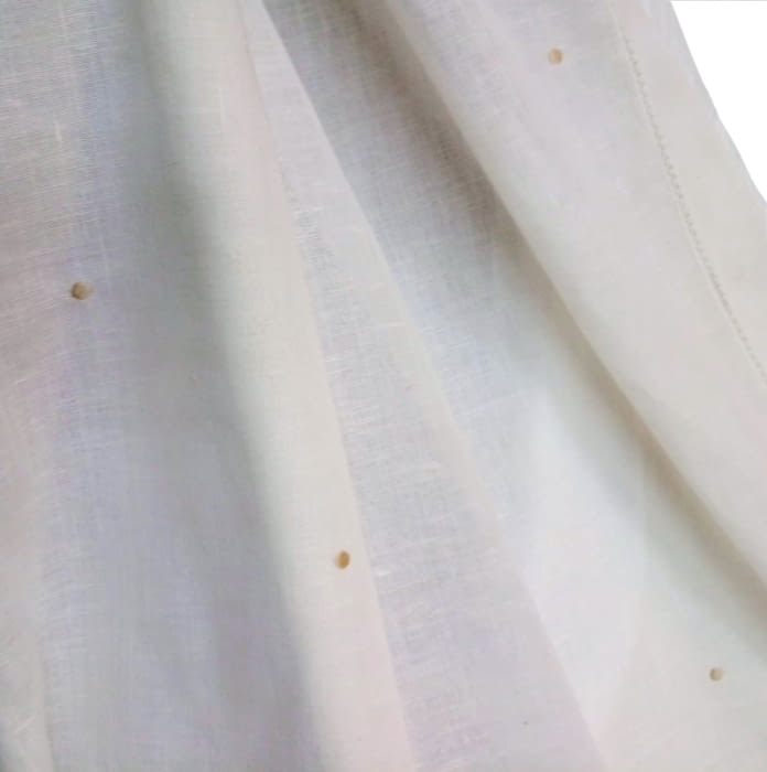 Tela tendina lino topos beige - 3