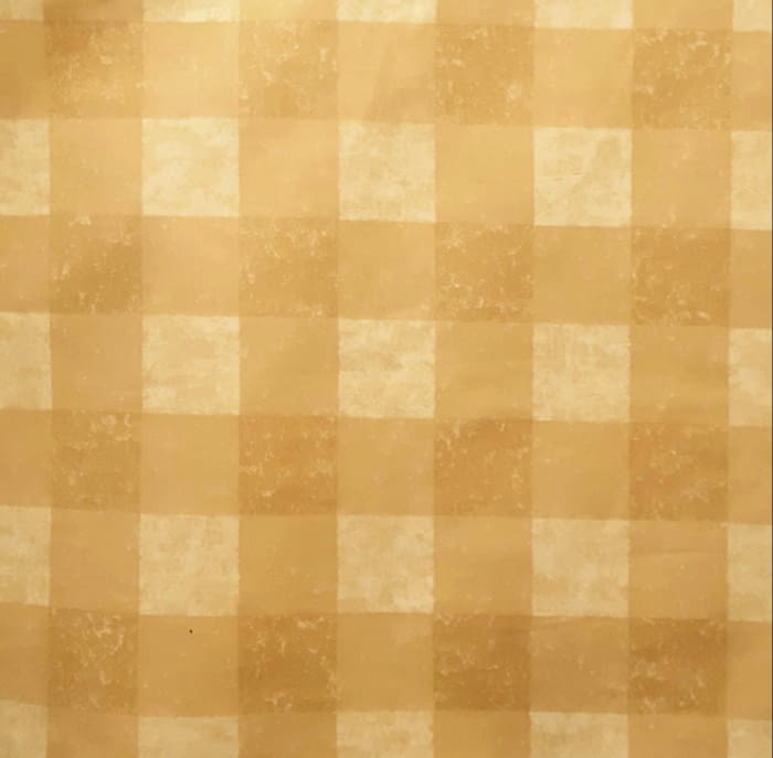 Tela loneta cuadros ocre 140 - 2
