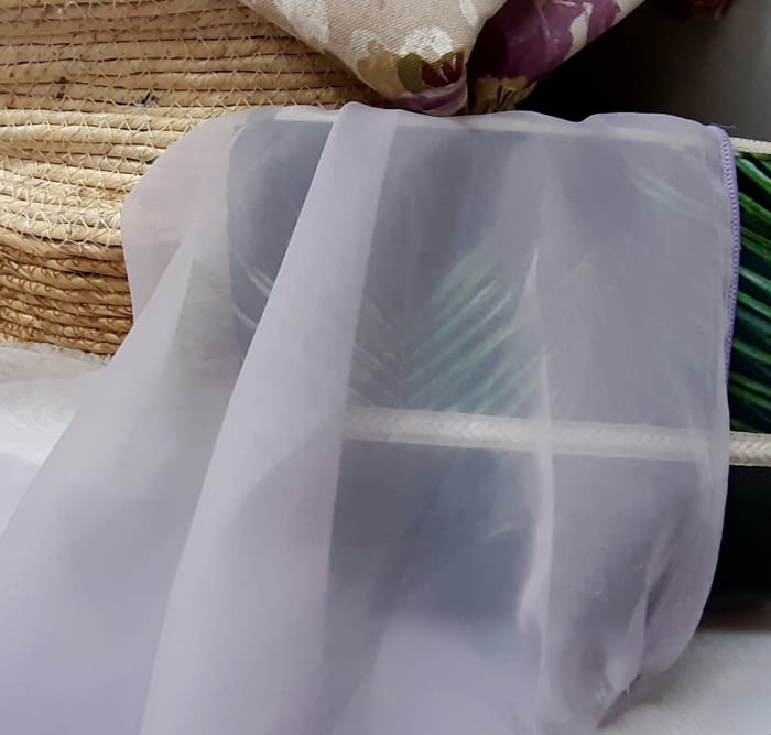 Tela visillo voile lila - 3
