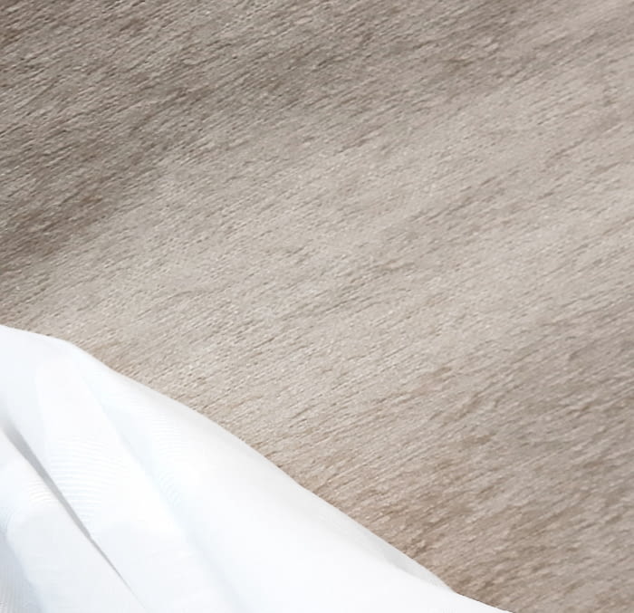 Tela Chenilla beige topo - 1