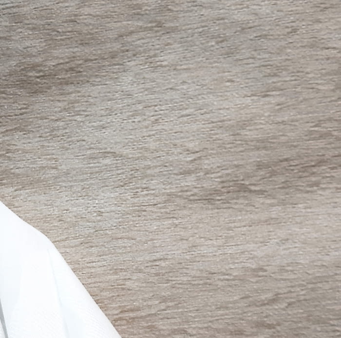 Tela Chenilla beige topo - 4