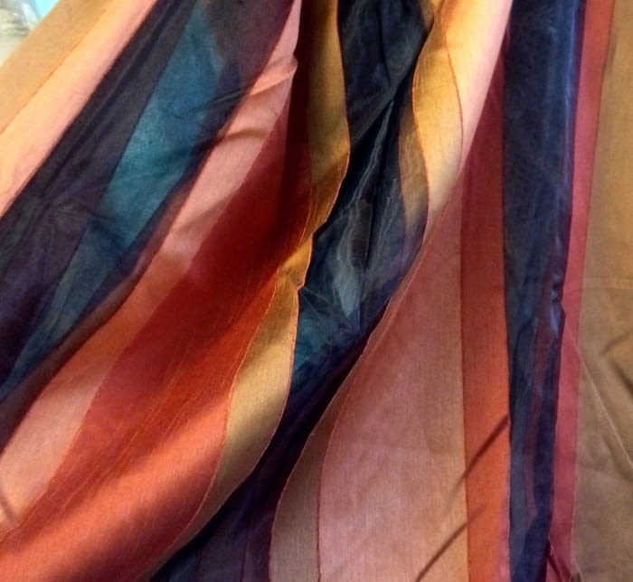 Tela visillo seda caldero