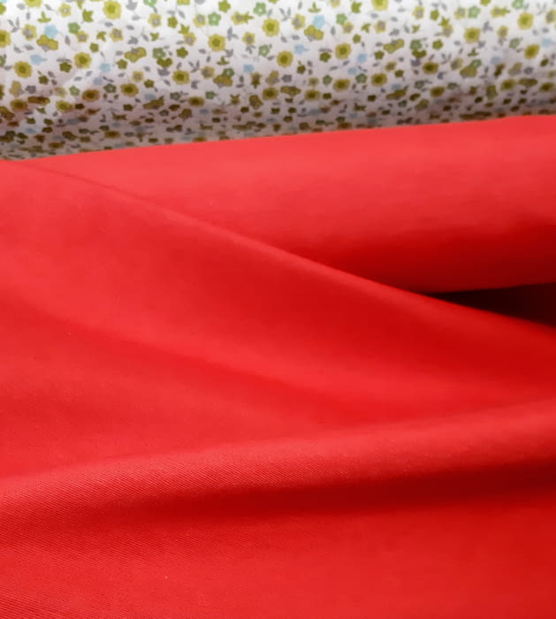Tela Loneta roja - 3