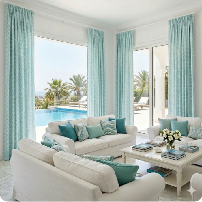 Tela Livorno turquesa 280 - 5