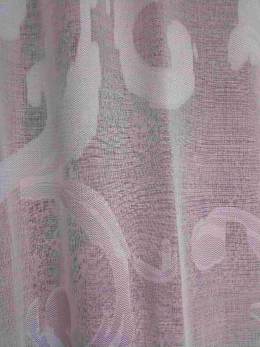 Tela visillo adamascado gris - 4