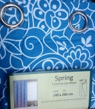 Cortina Spring azul - 1