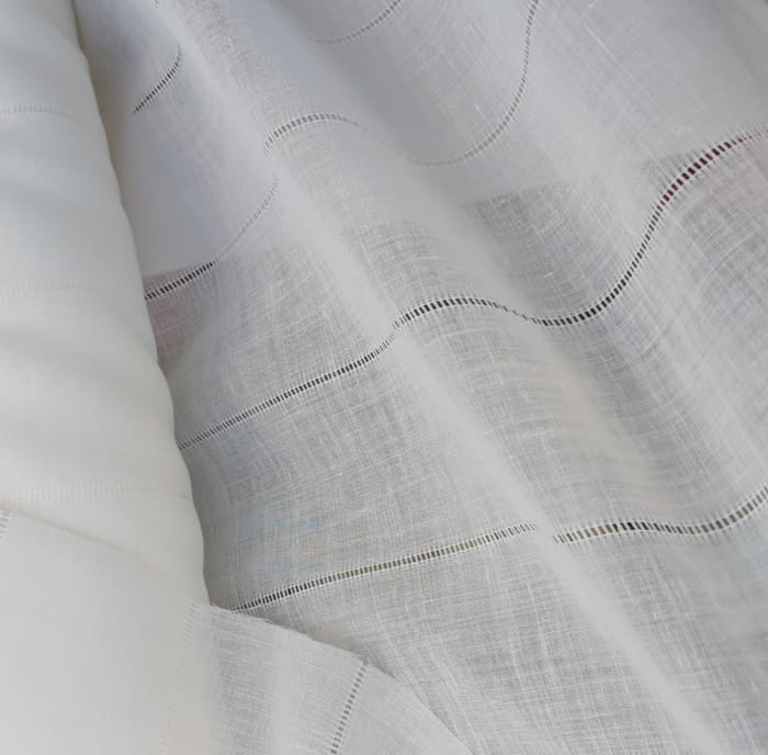 Tela visillo lino vainicas - 3