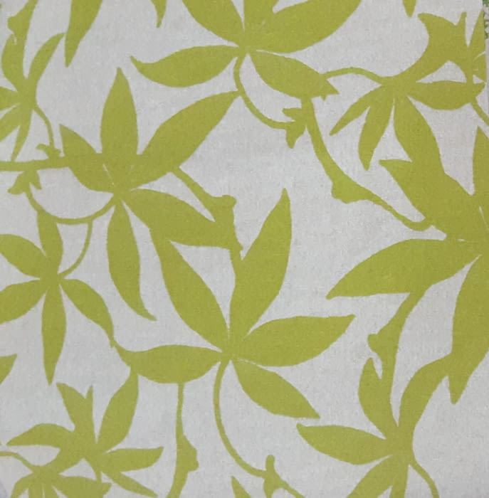 Tela resinada hojas pistacho